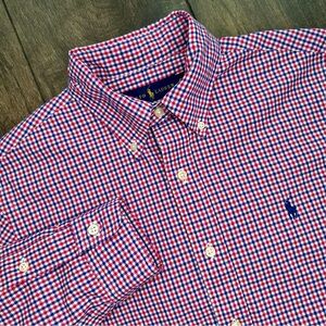 Ralph Lauren Men’s Button Down - Small - Classic Red White Blue Gingham Check